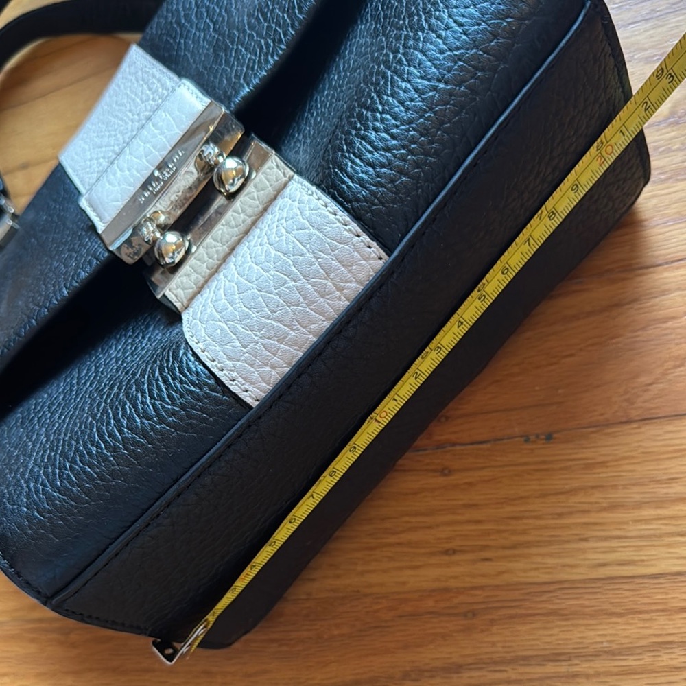 Kate Spade Black and Cream Leather Handbag - Picture 11 of 12